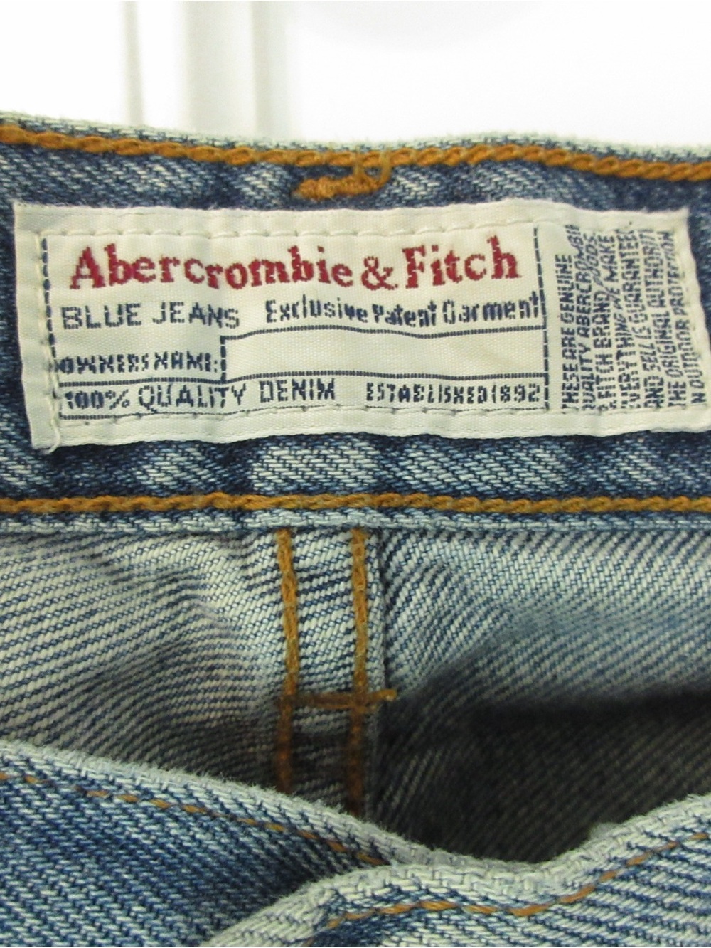 Abercrombie & Fitch size 6 Light Blue Denim Jeans - Picture 3 of 6